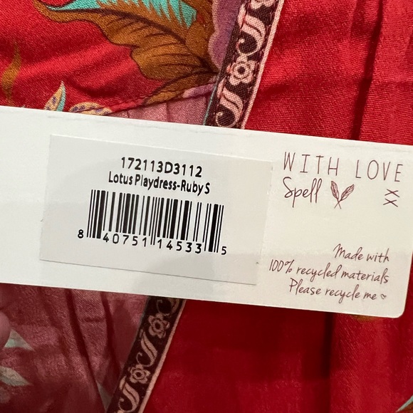 BNWT. Lotus Playdress In Ruby Red / Small - Picture 8 of 9